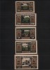 Set Notgeld 25 + 2 x 50 + 75 + 100 pf Ballenstedt, Europa
