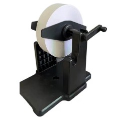 Suport Rola Etichete Termice, Zamo&reg;, pana la 150mm latime, cu Manivela, Culoare Neagra
