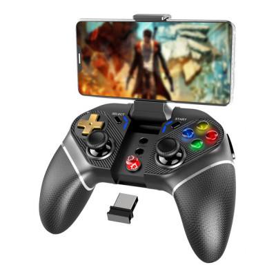 Gamepad wireless, ps3/pc/android/ios, turbo, suport smartphone latime 8 cm foto