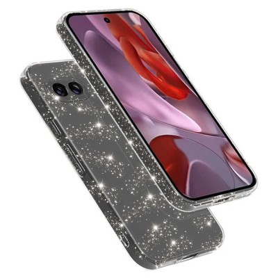 Husa sclipici Google Pixel 9a Techsuit SparkleSkin, transparenta foto