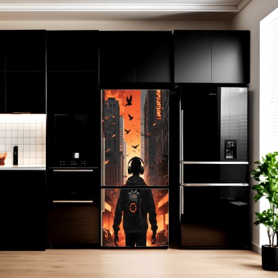 Folie imprimata color pentru decor Frigider, dimensiune 200 x 90cm, model: AVX-FR29 foto