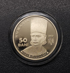 Romania 50 bani 2021 Tudor Vladimirescu Proof foto