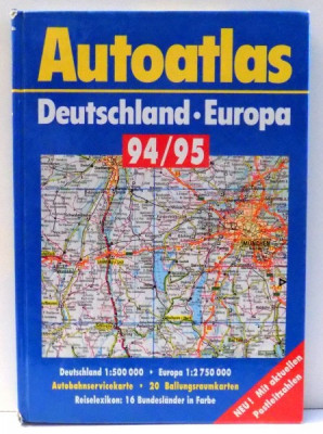 AUTO-ATLAS - DEUTSCHLAND-EUROPA , 1994 foto