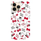 Husa compatibila cu Apple iPhone 15 Pro Max model Hello Kitty, Silicon, TPU, Viceversa, Transparent, Carcasa