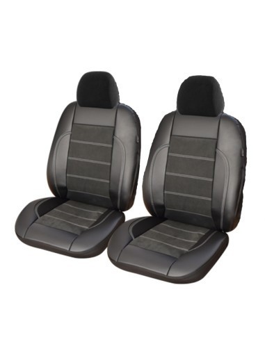 Set huse scaun Exclusive Leather &amp; Alcantara 2 buc