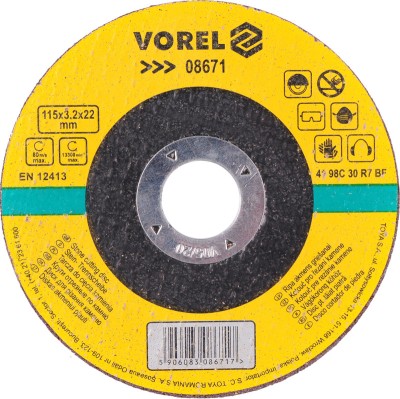 VOREL Disc pentru taiat piatra 115x22x3.2mm foto