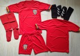 Echipament Fotbal Copii Romania, Model Nou, 10-14 Ani: Tricou, Short, Jambiere (Poliester)