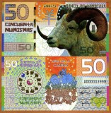 KAMBERRA - FANTASY NOTE - 50 NUMISMAS 2015 - UNC / POLIMER / ZODIAC - ANUL OII