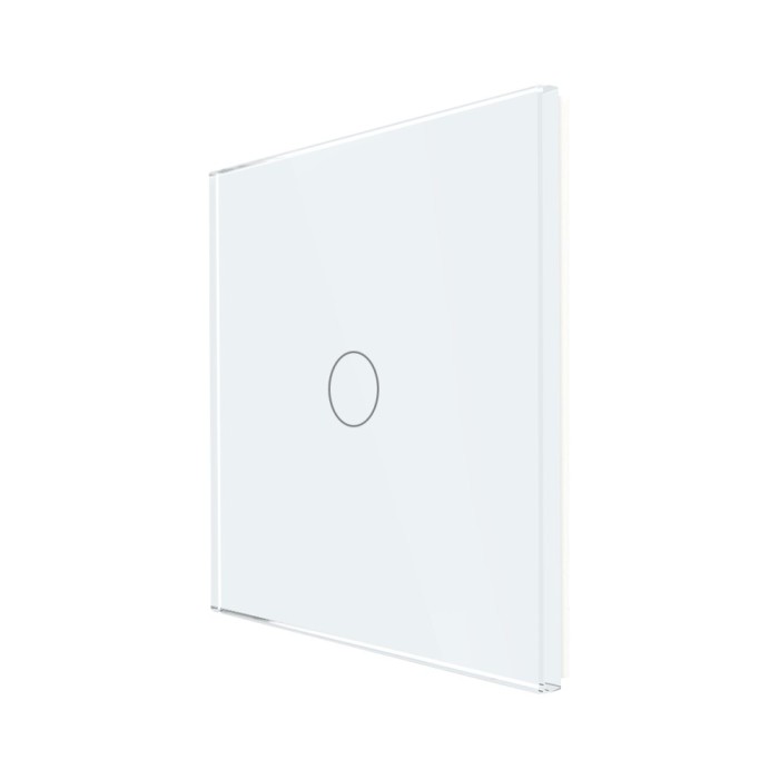 Panou Intrerupator Simplu cu Touch Din Sticla LUXION SmartElectro IntelligentHouse