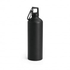 Sticla sport 750 ml cu carabina, Everestus, SB25, aluminiu, negru, saculet de calatorie inclus foto