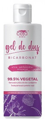 GEL DE DUS 99.5% VEGETAL (bicarbonat,aloe,galbenele,musetel) 200ml CETA foto