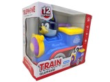 Trenulet interactiv Bluey albastru cu telefon 12 butoane muzica lumini si miscare