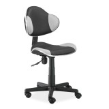 Cumpara ieftin Scaun birou pentru copii cu mesh SL QG2, ergonomic, inaltime reglabila, cadru polipropilena, 60 kg, gri negru