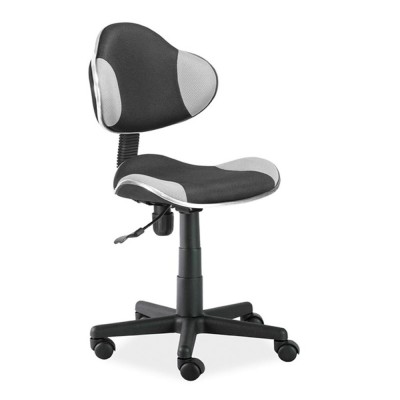 Scaun birou pentru copii cu mesh SL QG2, ergonomic, inaltime reglabila, cadru polipropilena, 60 kg, gri negru foto