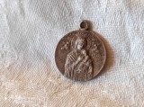 RUSIA MEDALION FECIOARA MARIA cu PRUNCUL si ISUS HRISTOS cu 2 fete VECHI superb