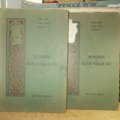 MEMORIAS DO INSTITUTO OSWALDO CRUZ * 2 VOL , 1932 ( REVISTA DE MICROBIOLOGIE )