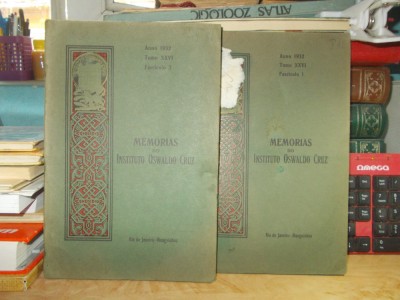 MEMORIAS DO INSTITUTO OSWALDO CRUZ * 2 VOL , 1932 ( REVISTA DE MICROBIOLOGIE ) foto