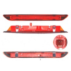 Stop frana suplimentar Ford Focus 3, 12.2010-12.2017, Sedan, Central, TYC, Spate, LED; omologare: ECE/SAE;