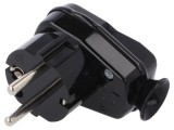 Conector Alimentare AC Tată 2P PE 250V 16A Negru