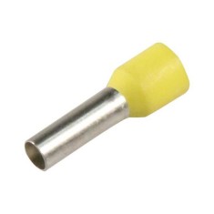 Varf terminal cablu de 6 mm galben