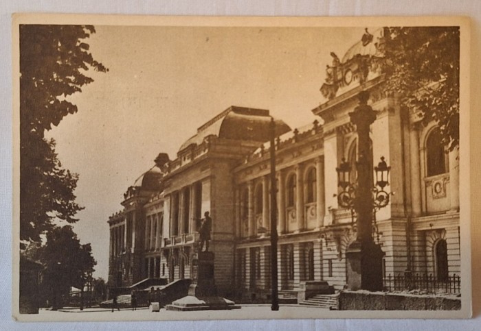Carte Postala veche, circulata, Universitatea Al. I. Cuza din Iasi