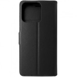 Husa tip carte cu stand Techsuit, aspect piele neagra, pentru Honor 200 Smart, X7c