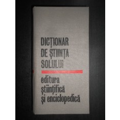 Ana Conea, Irina Vintila - Dictionar de stiinta solului (1977, editie cartonata)