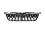 Grila radiator Skoda Fabia (5J), 04.2010-03.2015, Roomster/Praktik (5J2), 04.2010- crom/negru/crom, 691605-2, tuning, Rapid