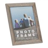 Rama Foto Decorativă, Model Lemn, Dimensiune Fotografie 15x20cm, Culoare Gri, Oem