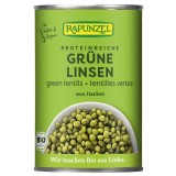 Linte Verde Bio Rapunzel la Conserva, 1kg, Gata Fiertă, Origine Canada