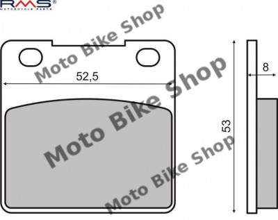 MBS Placute frana Kawasaki ZX-7R &amp;#039;96-&amp;#039;03, Cod Produs: 225101190RM foto