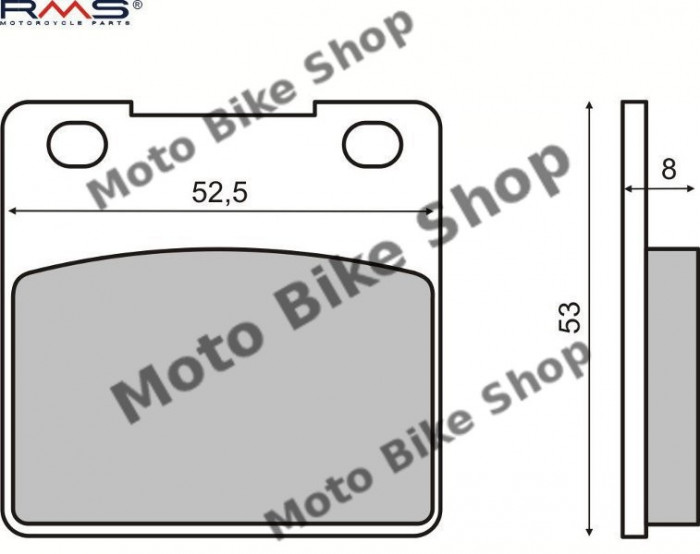 MBS Placute frana Kawasaki ZX-7R &#039;96-&#039;03, Cod Produs: 225101190RM