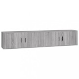 Cumpara ieftin Dulapuri TV montate pe perete 2 buc. gri sonoma, 100x34,5x40 cm