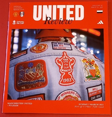Program meci fotbal MANCHESTER UNITED - FULHAM (Emirates FA Cup 02.03.2025) foto