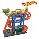 Spălătorie Mașini Jucărie, Mattel, Hot Wheels, Tunel Twist, Multicolor, 3+ Ani