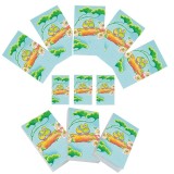 Cumpara ieftin Set 11 Carnete Buzunar Un mic paradis, Soapta Stelelor, 5x8 cm, 100 Foi Albe/Velina, Hartie 80g/mp, Brosate