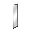 Oglinda Usa Hol Romburi Negru 35x95 cm, Montare Ușoară, Design Elegant