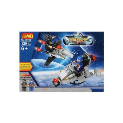 Set de constructie pentru copii Space Explorer 120 de piese Jumei multicolor foto