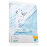 BabyOno Towel Bamboo prosop de baie cu glugă din bambus Blue 100x100 cm