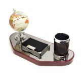 Set de Birou Executive &bdquo;World Navigator&rdquo; CD-1710 &ndash; Eleganță &icirc;n Lemn și Aluminiu