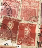 Timbre America Interbelica TMB1AMC Argentina serie/lot 4 - centavos