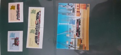 Angola-Transport,locomotive ,trenuri-serie completa si colita-nestampilate MNH (T1) foto