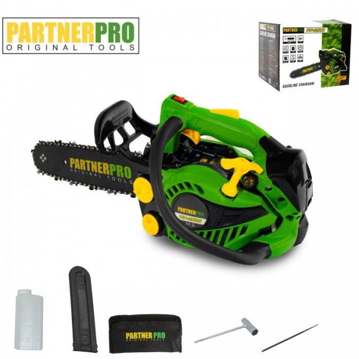 Drujba de mana pe benzina PartnerPro PP2500, 1.1 kw-1.5 CP, 10500 rot/min, ungere lant automata