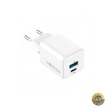 Incarcator Retea Forever TC-08-30AC 30W 3A 1 x USB-A - 1 x USB-C Alb