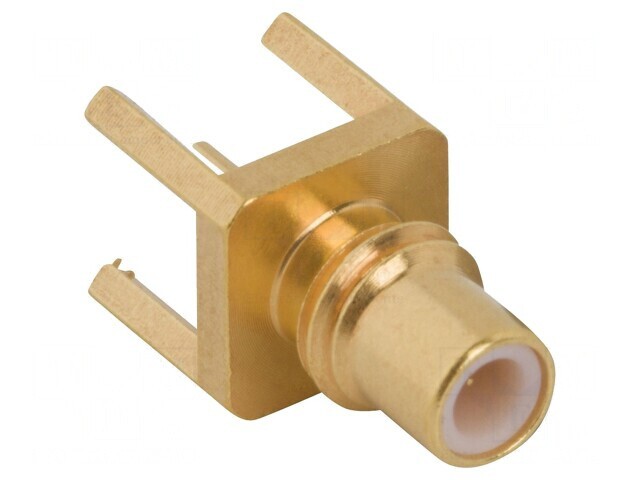 Conector SMC soclu tată 50&Omega; THT cablu PTFE aurit