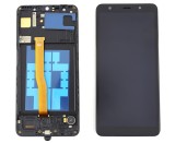 Display Samsung Galaxy A7 A750 2018 cu touchscreen Compatibil OLED Cu Rama Negru