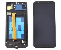 Display Samsung Galaxy A7 A750 2018 cu touchscreen Compatibil OLED Cu Rama Negru