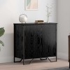 VidaXL Bufet Negru 78 x 35.5 x 74.5 cm Lemn compozit 883561