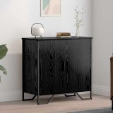 VidaXL Bufet Negru 78 x 35.5 x 74.5 cm Lemn compozit 883561
