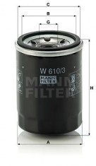 FILTRU ULEI MANN-FILTER W610/3 foto